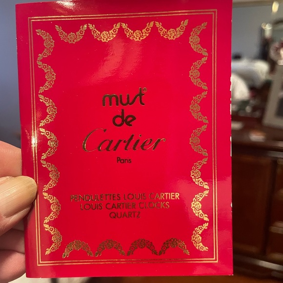 Cartier clock authentic. Never used. Saphires on the back. - Picture 6 of 6